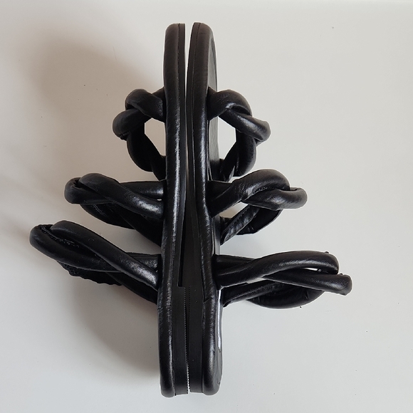 Steve Madden Tangil Sandal Women's Leather Women's Sandals Black Size 6.5 - Picture 7 of 11